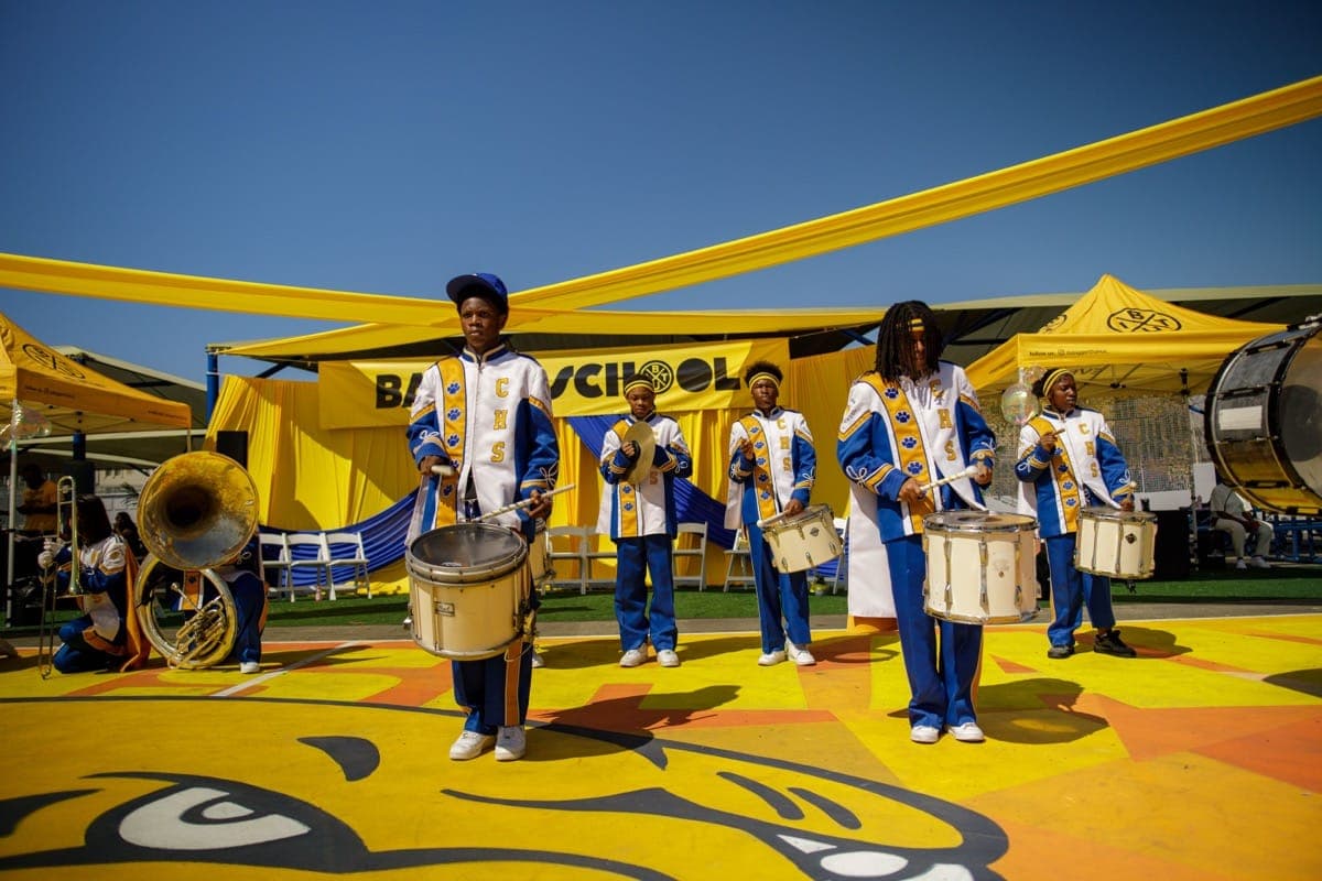Drumline at Back 2 School.